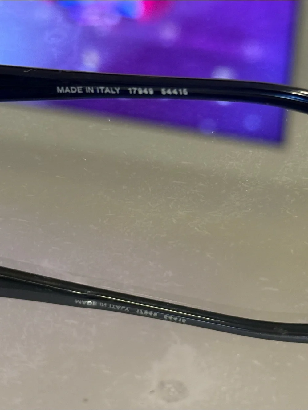 RARE CHANEL 4099 Y2K Rimless Purple Gradient Sunglasses w/ Case